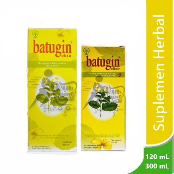 Batugin Elixir Sirup 120 mL & 300 mL - obat herbal peluruh batu ginjal