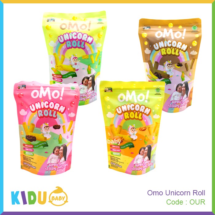 Omo Unicorn Roll Cemilan Anak &amp; Snack Kidu Baby