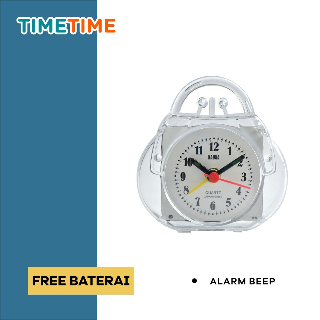 Jam Meja Weker Alarm Bentuk Unik Lucu Analog Alarm Clock Murah Kaiwa FREE BATERAI