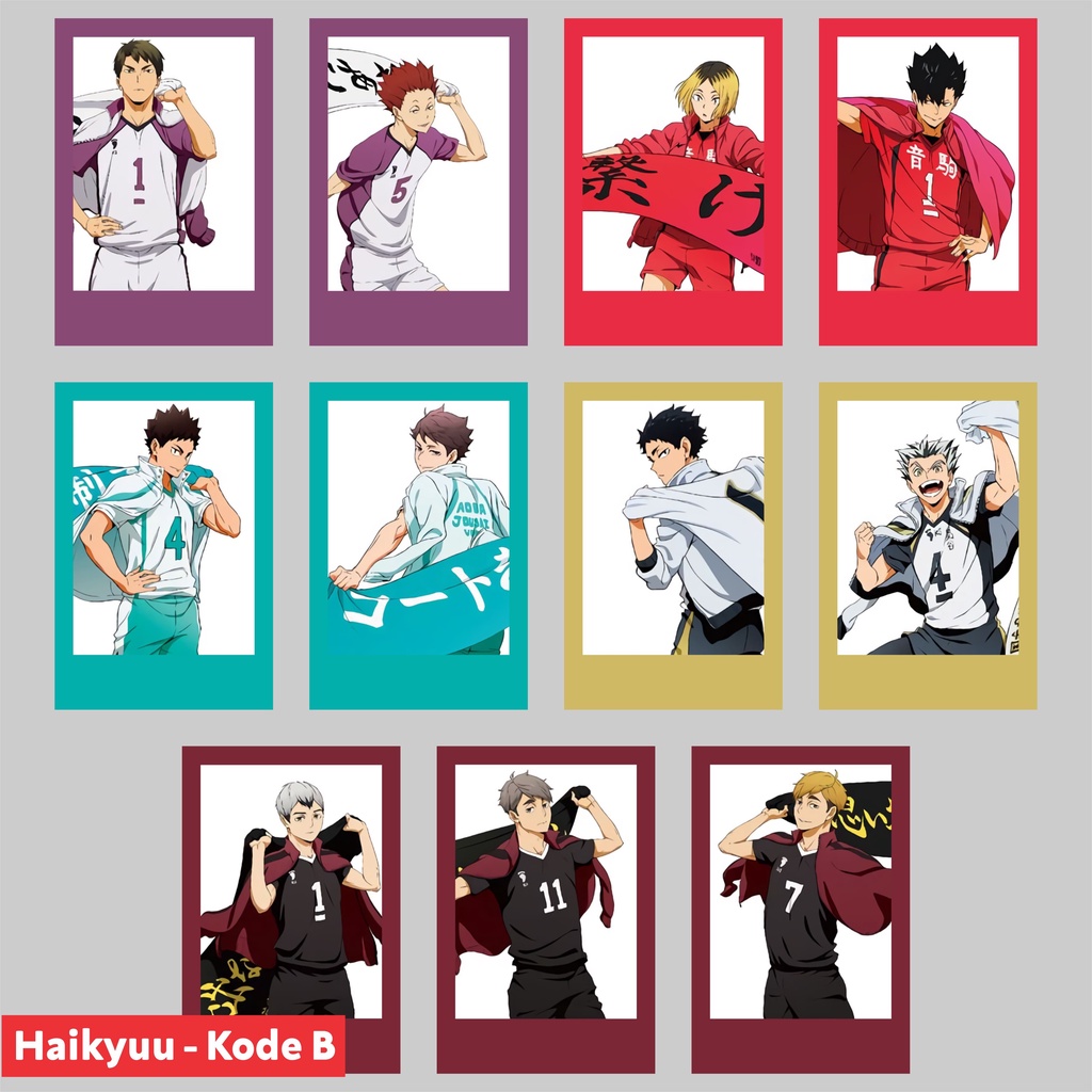 Pola Deco Mini Poster Anime Haikyuu - Hinata Kageyama Tsukishima Kenma Sugawara Oikawa