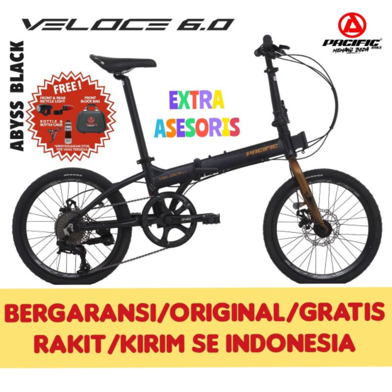 PACIFIC VELOCE 6.0 Sepeda Lipat Original Garansi 5 Tahun