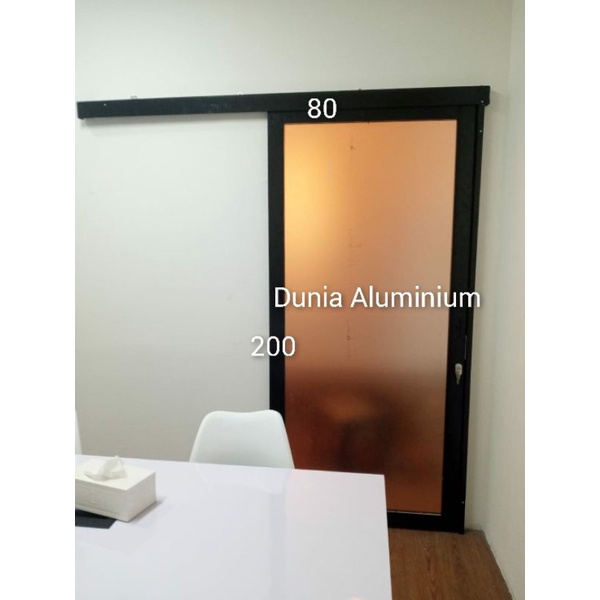 PINTU SLIDING / Geser Aluminium 80 x 200
