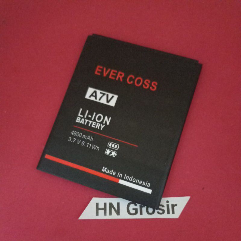 Baterai Batre Cross Evercoss A7V Original Battery hp