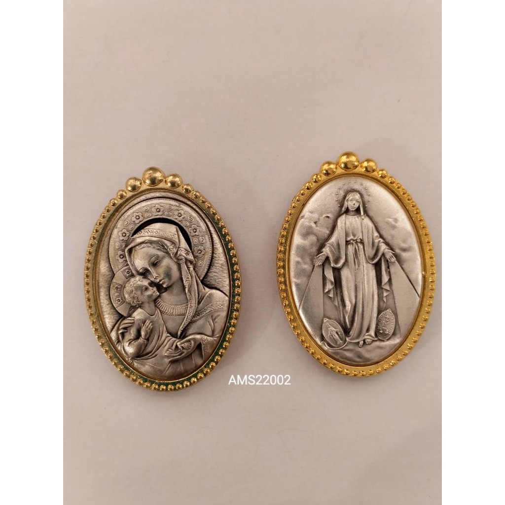 Aksesoris Mobil Magnet Maria Bunda Metal Gold