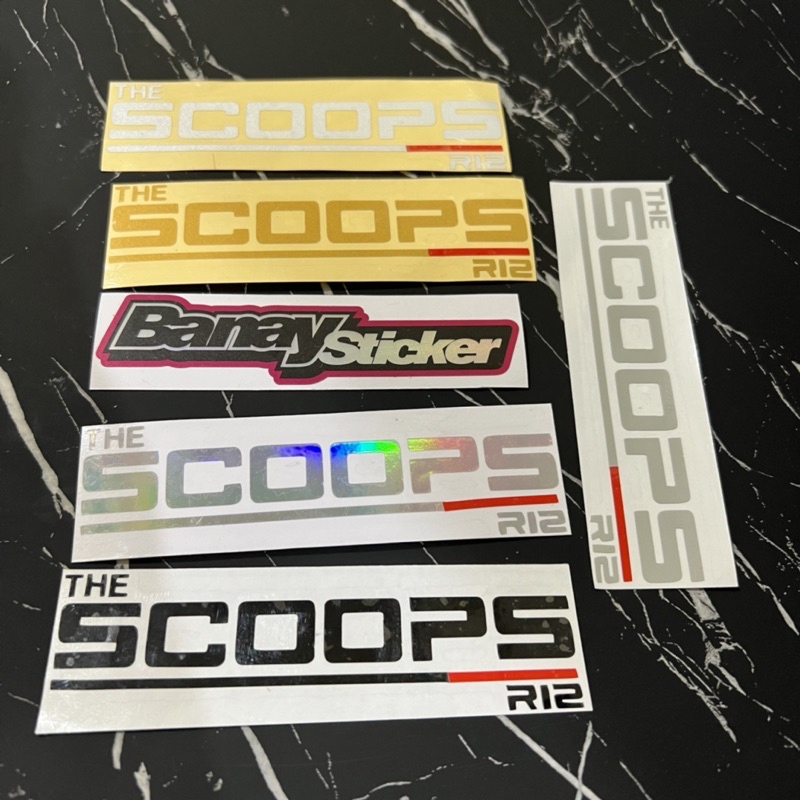 STICKER THE SCOOPS R12 CUTTING