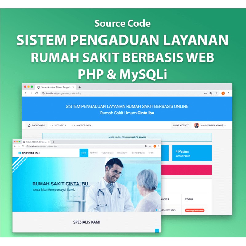 Aplikasi Web Sistem Pengaduan Layanan Rumah Sakit Dengan PHP dan MySQLi