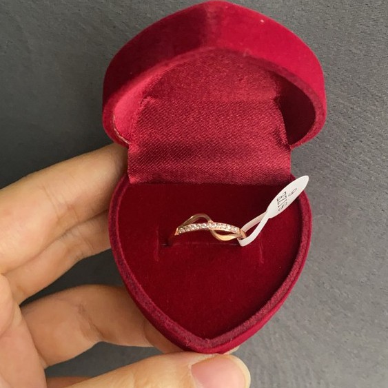 Cincin Titanium Mini Korea Wanita CK167 warna bisa untuk cincin kawin nikah fashion simple