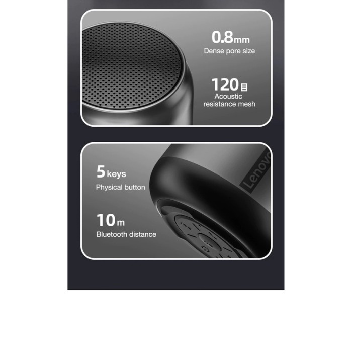 THINKPLUS LENOVO K3 BLUETOOTH PORTABLE SPEAKER STEREO WIRELESS SPEAKER
