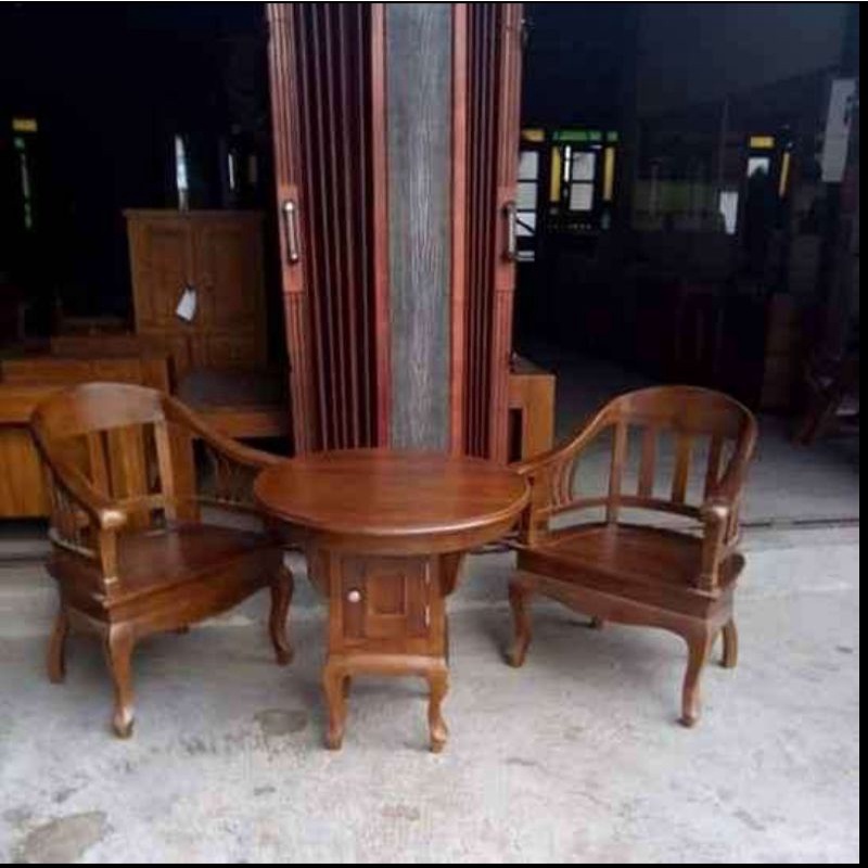Kursi teras jati, kursi teras betawi lenong murah jati berkualitas