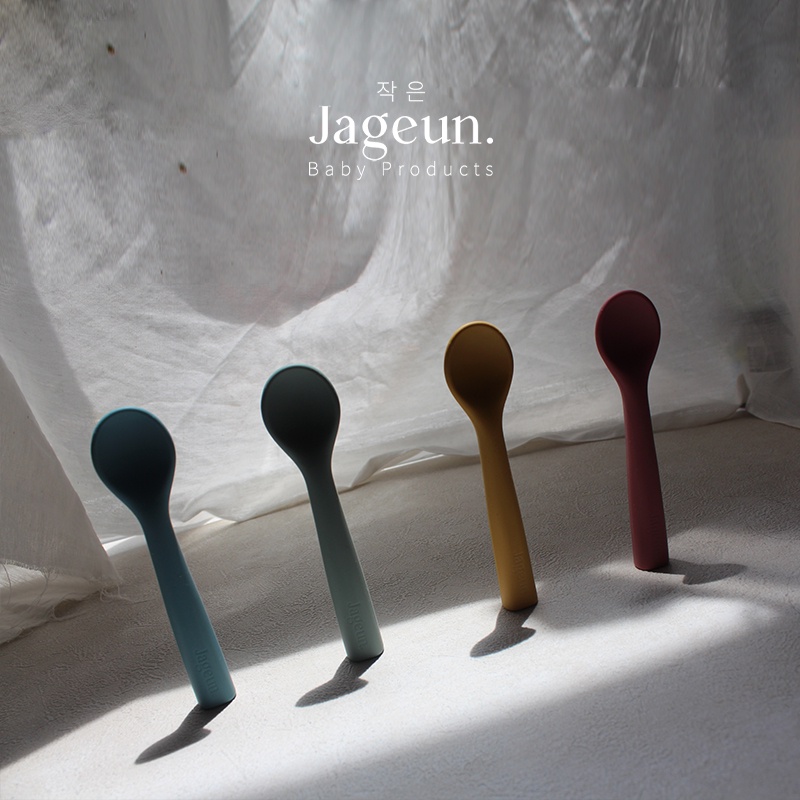 JAGEUN Premium Silicone Baby Spoon | Sendok Makan MPASI Bayi Silikon