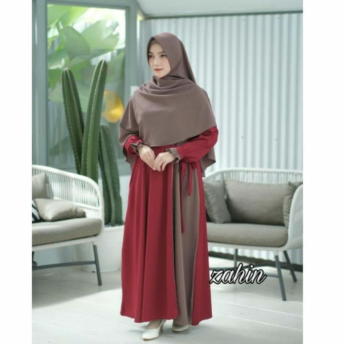 GAMIS SETT SYAR'I NAYAKA TRENDY ITY CREPE ORI ZAHIN