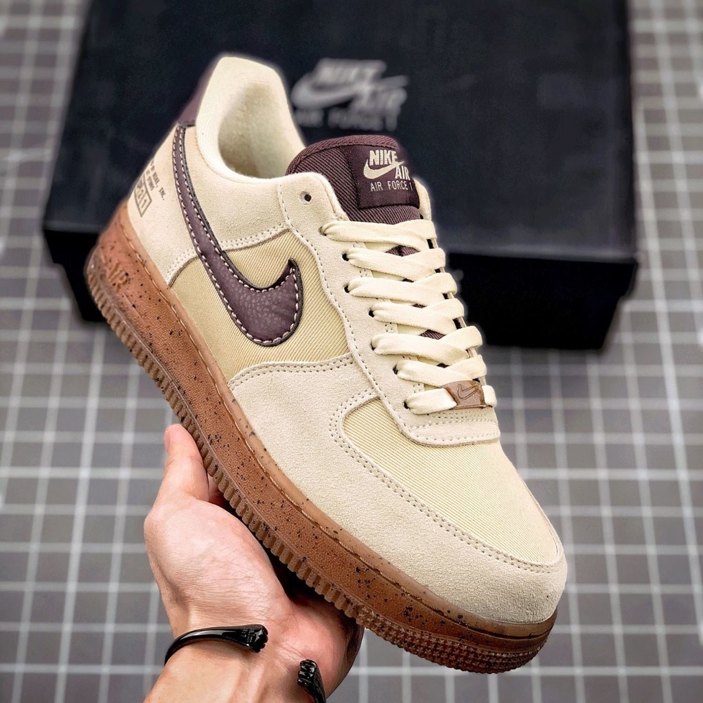 Sepatu Nike Air Force 1 Low Coffee Airforce Brown Coklat Premium