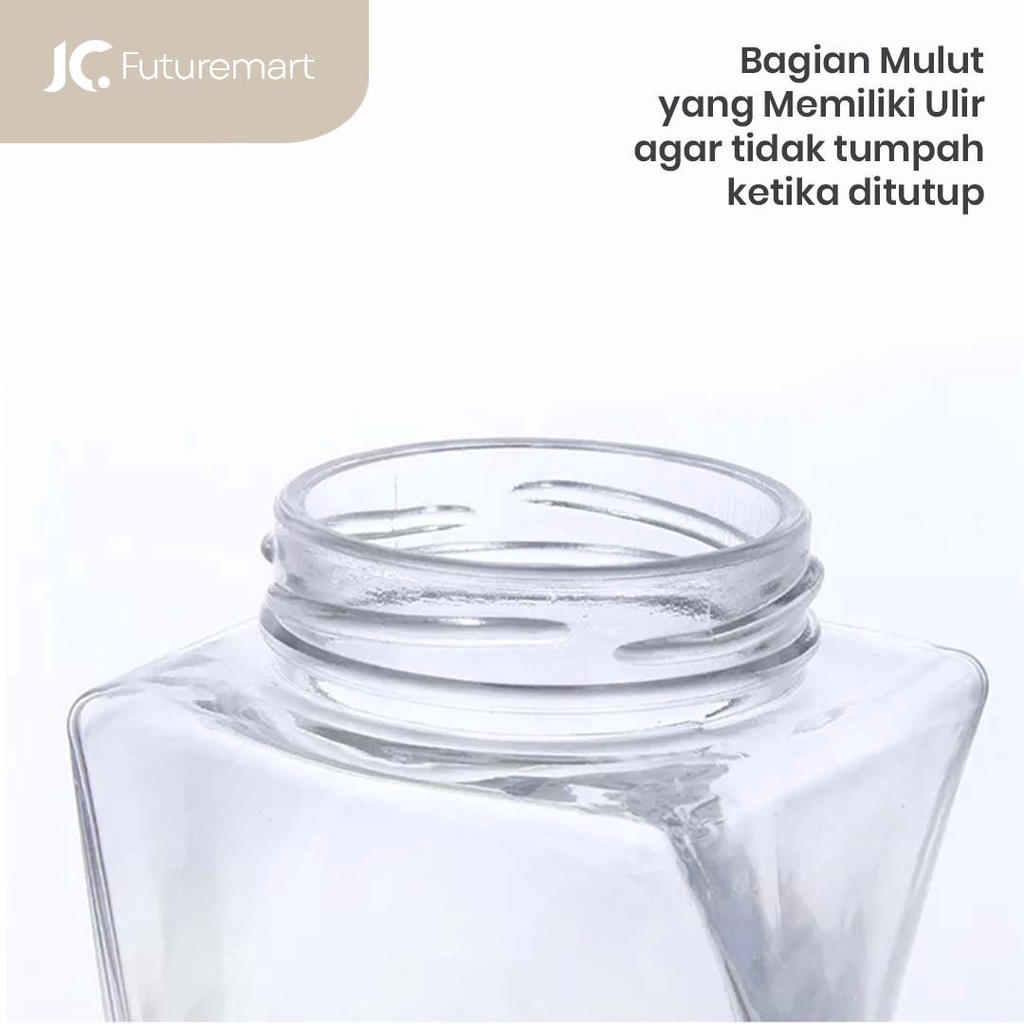 BOTOL KACA TWIST SHAPE 350ML KEMASAN MADU SELAI HONEY GLASS JAR