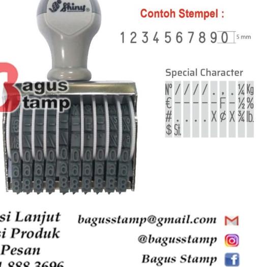 

➴ Stempel Manual Angka 10 Digit 5mm 5 mm Shiny N 310 / N-310 - Stempel Saja ➧