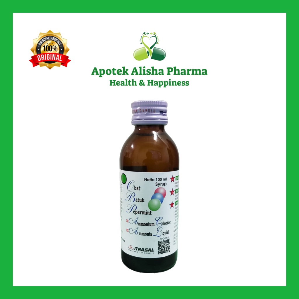 OBP ITRASAL Sirup 100 ml - Obat Batuk Berdahak / Obat Batuk Putih / Obat Batuk Pepermint