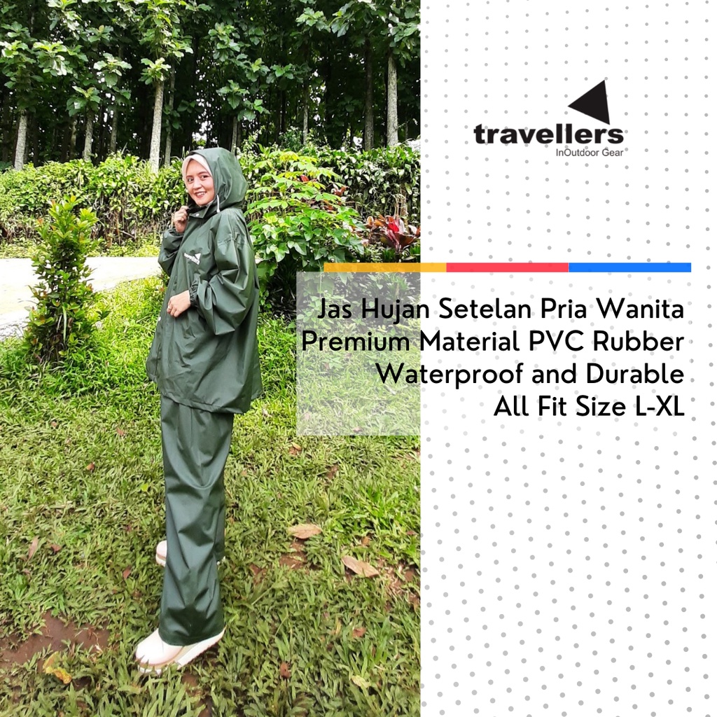 Jas Hujan Travellers / Mantel Hujan / jashujan / jas hujan raincoat / mantel wanita / mantel elmondo / raincoat outdoor / jas hujan masela / mantel...