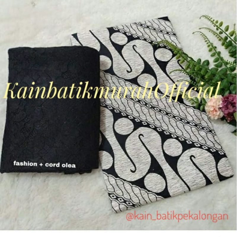 Kain Batik Jarik Kebaya Kode 831 Couple Katun Printing Sogan Lawasan Seragam Bridesmaid Rok Ard