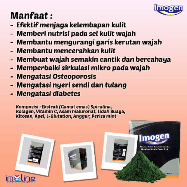 PRODUK ASLI IMOGEN GAMAT SPIRULINA