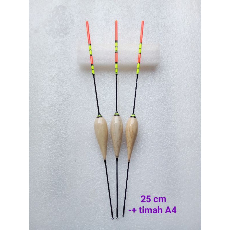 pelampung pancing anti badai, 25 cm.