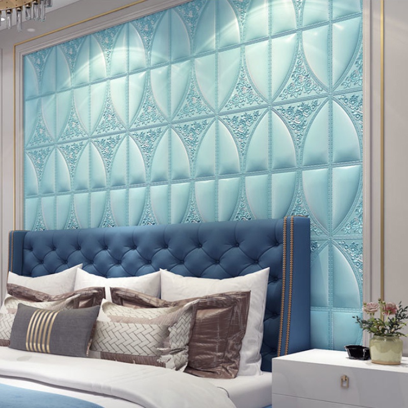 1 Wallpaper Stiker Dinding 3D FOAM Timbul High Quality  Bunga Mawar Putih CLASSIC BRICK Best Seller SPEEDS-8