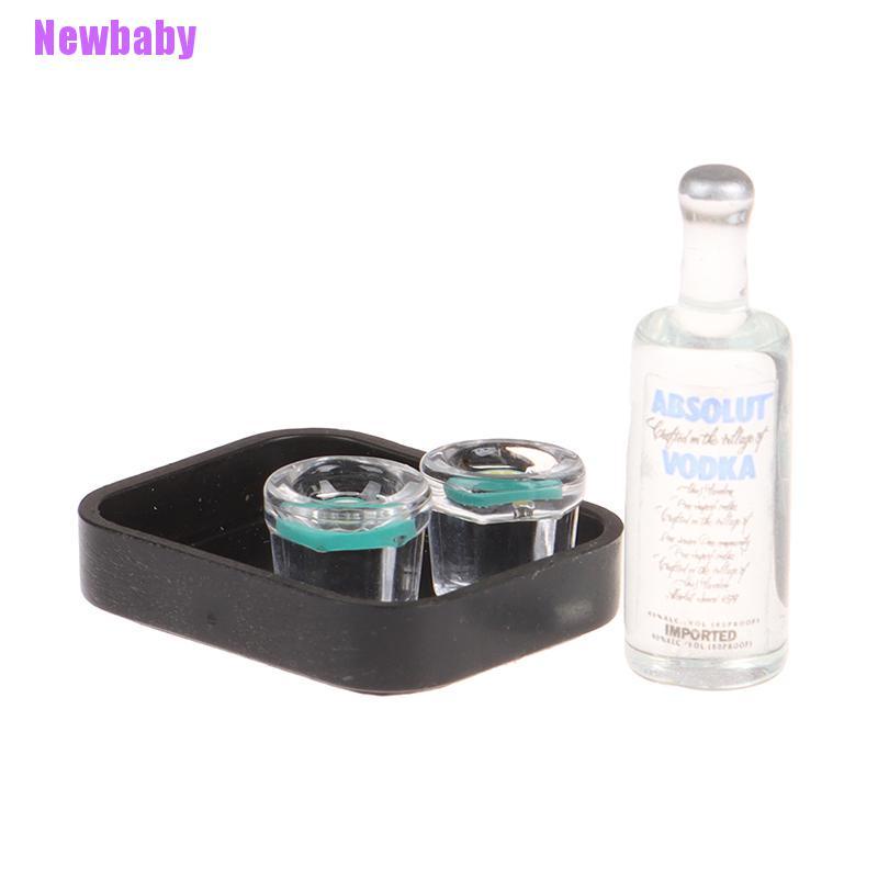 (Newbaby) Mainan Miniatur Gelas Minuman Keras / Vodka / Wine Skala 1: 12 Untuk Aksesoris Rumah Boneka