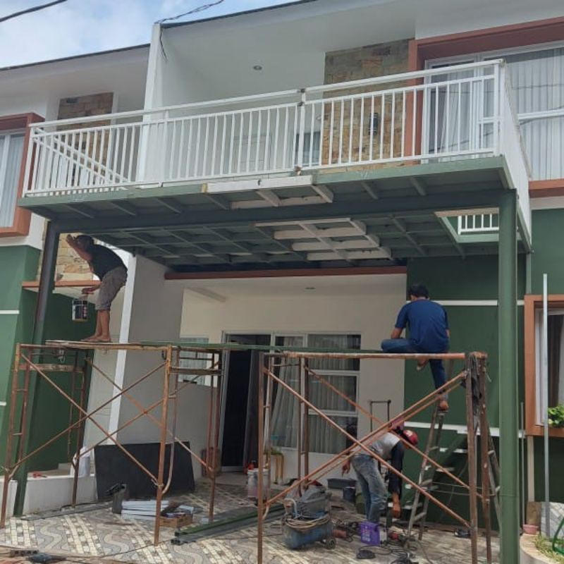 mezanine outdoor dak besi kalsifloor