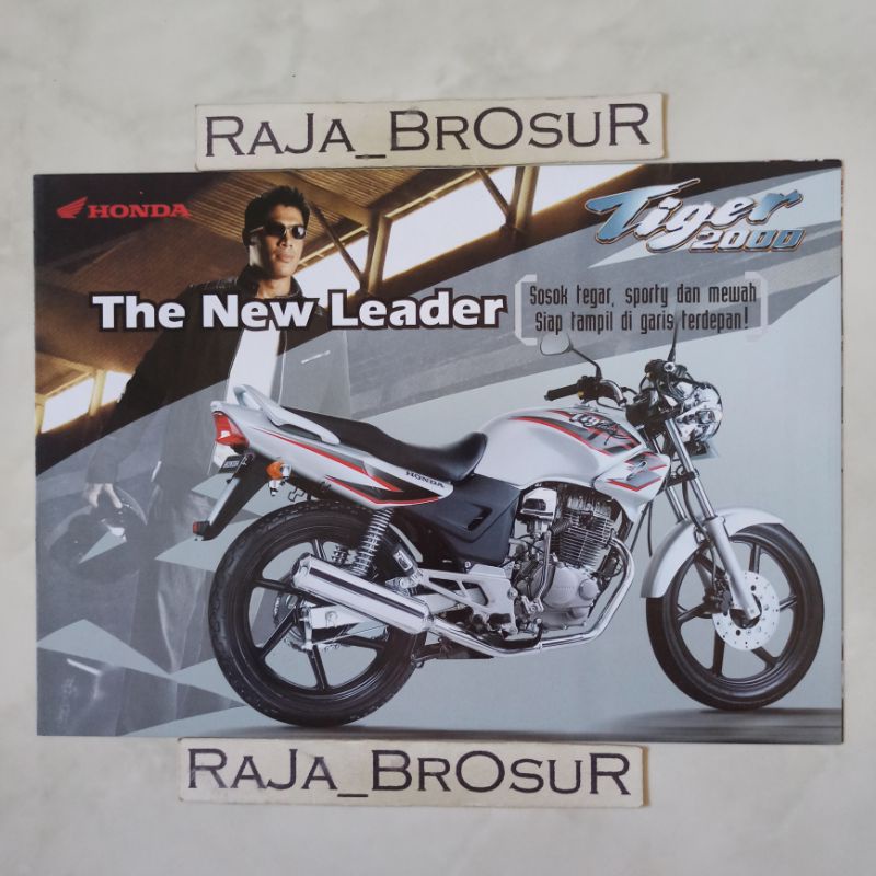 Poster brosur katalog leaflet jadul lawas Honda Tiger 2000/Tiger Lama/Tilam 2004
