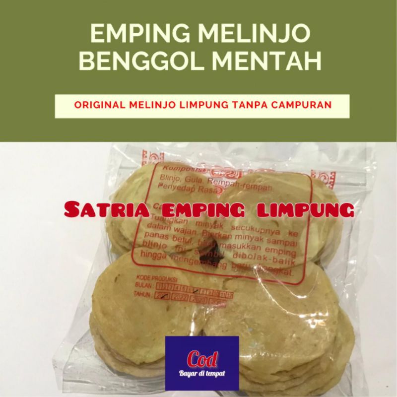 

EMPING MELINJO BENGGOL ORIGINAL MENTAH 250GRAM