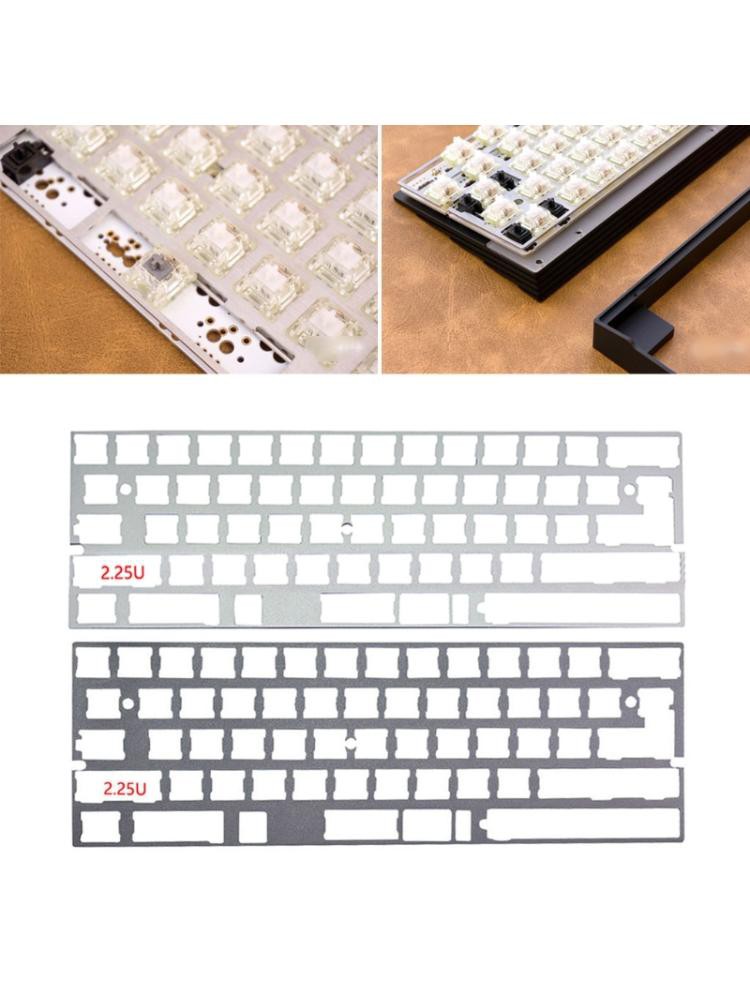 Vivi 2.25u Dz60 Gh60 Plat Alu 60% Bahan Stainless Steel Untuk Keyboard Mekanik Diy