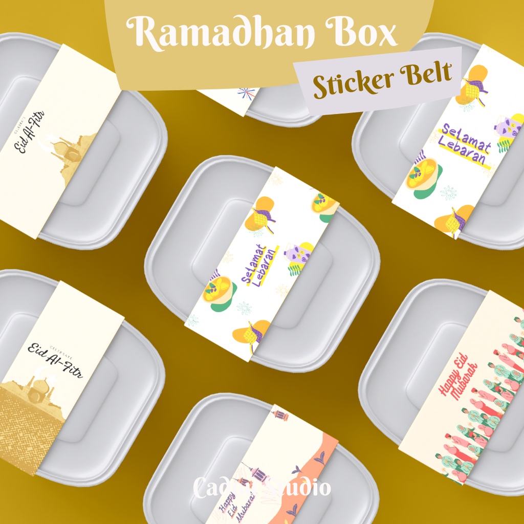 

Sticker segel / sticker seal / paper belt / label lebaran kue kering hampers idul fitri ramadhan [R01]