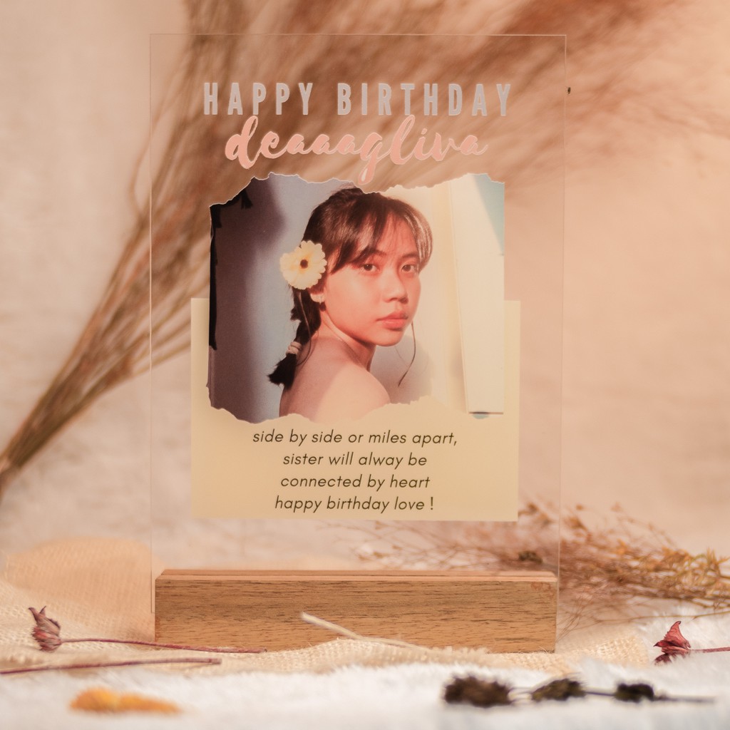 

Acryclic "Ucapan Happy Birthday/Congratulation" A5