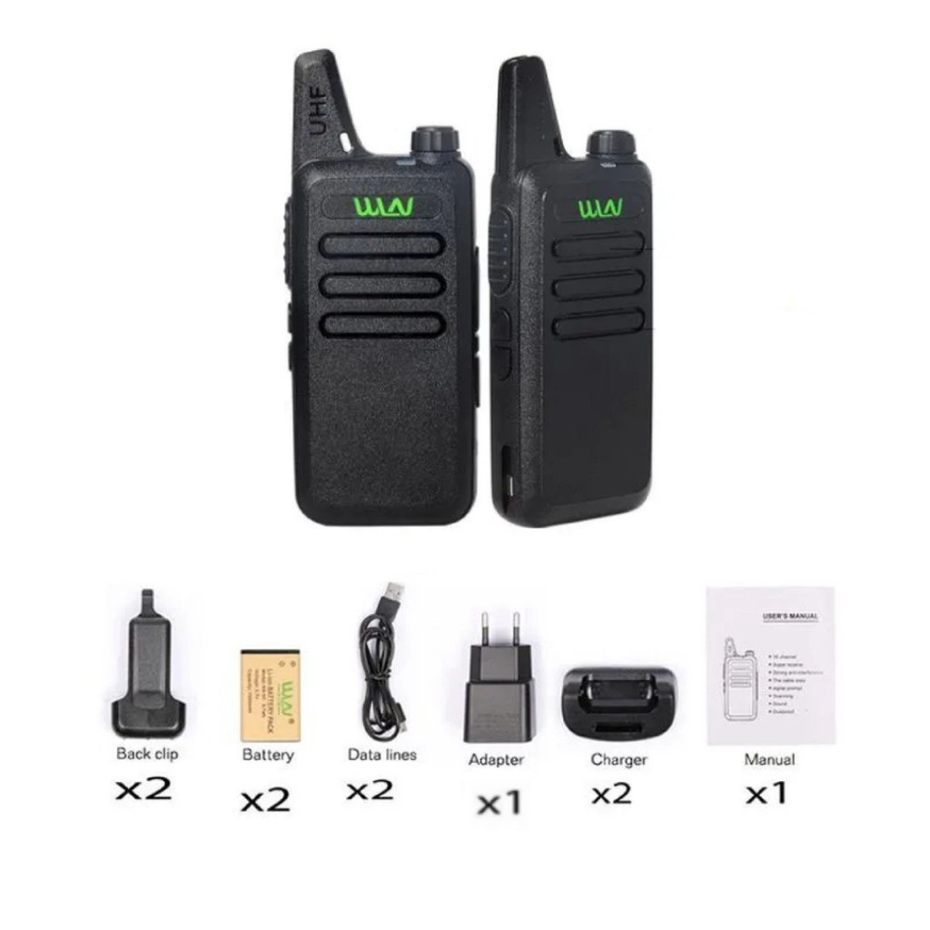 WLN KD-C1 UHF WALKIE TALKIE SEPASANG ISI 2 UNIT