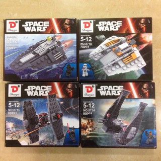Lego kw Star wars Space wars dargo 871 pesawat tanggung
