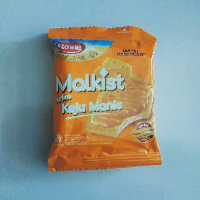 Roma malkist cokelat dan keju manis renceng