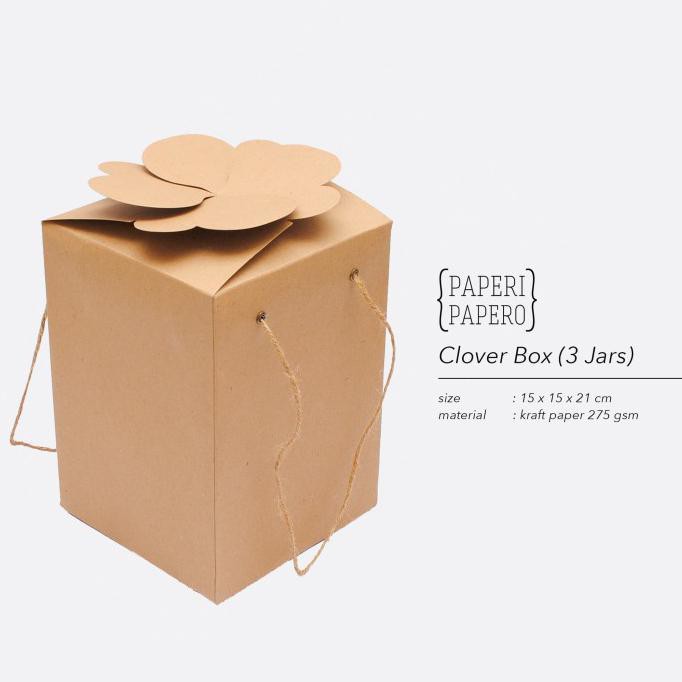 

Clover Box Isi 3 toples - Kotak Kue Kering Parcel