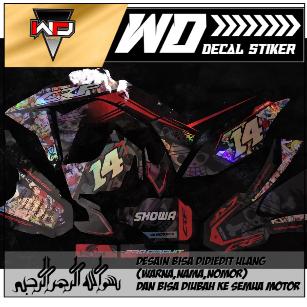 DECAL STIKER CRF HOLOGRAM