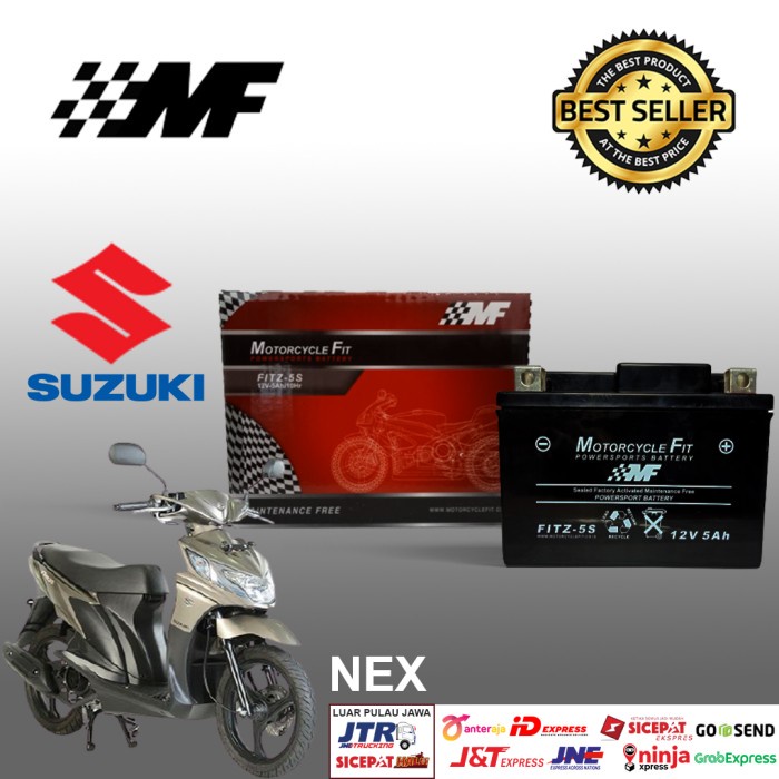 Aki Motor Suzuki Nex Accu MF GTZ5S Accu Kering Aki MF FITZ5S