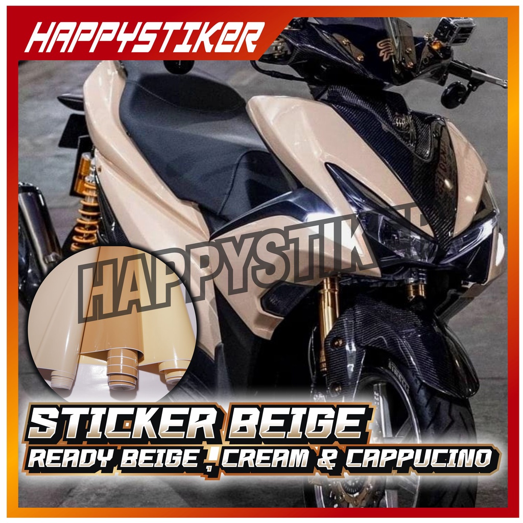 Sticker Skotlet Warna Beige / Sticker Warna Cream / skotlet coklat muda