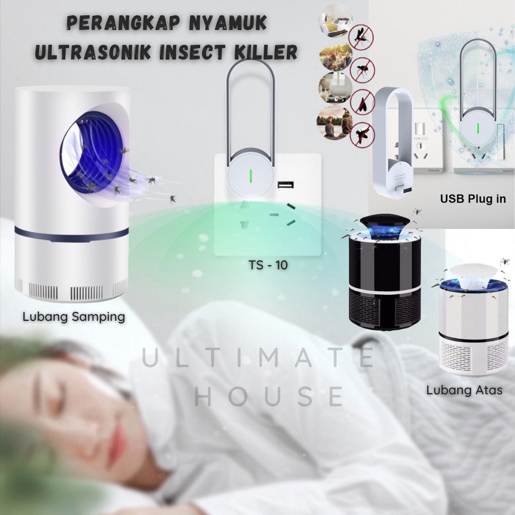 Perangkap Nyamuk USB LED Insect Killer Mosquito Trap Lamp UV Light