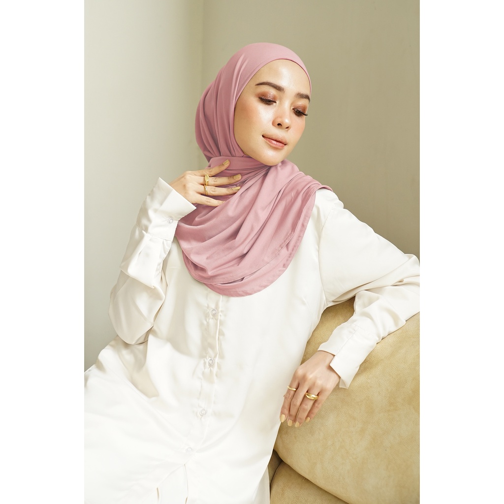 Hameeda - Hannah Instant Hijab | Jersey Bergo Pashmina-Bloom