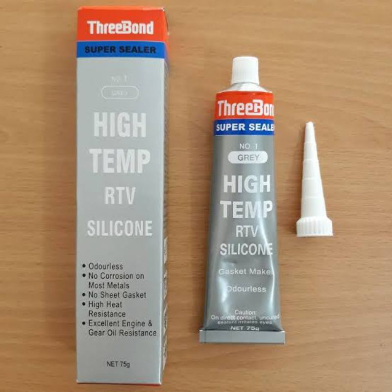 

LEM SUPER SILICONE THREEBOND GREY 75gram HIGH TEMP RTV ORIGINAL