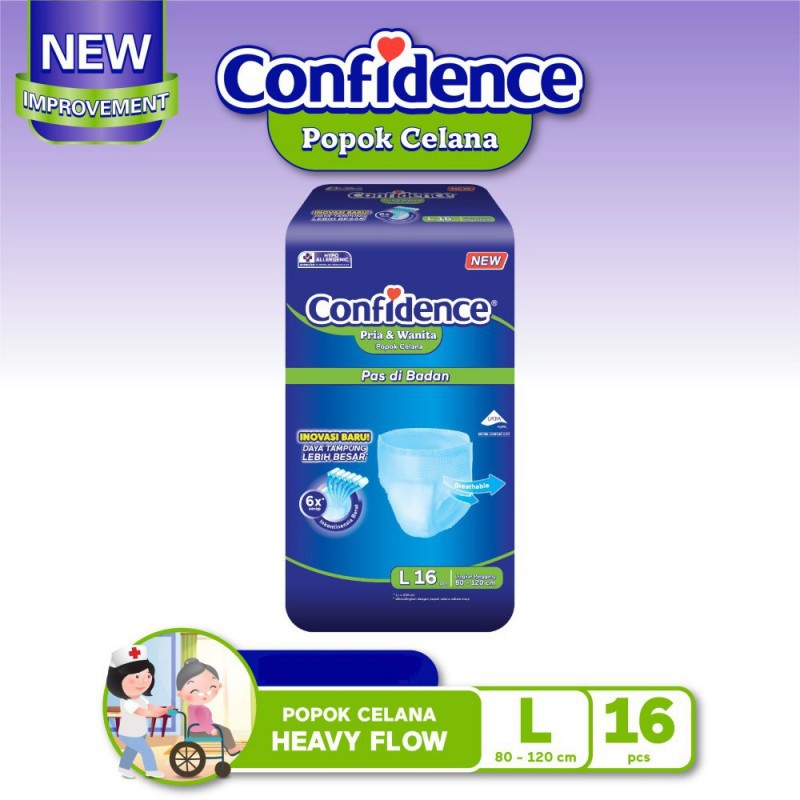 Confidence Popok Dewasa Adult Pants Heavy Flow - L16 /  L 16