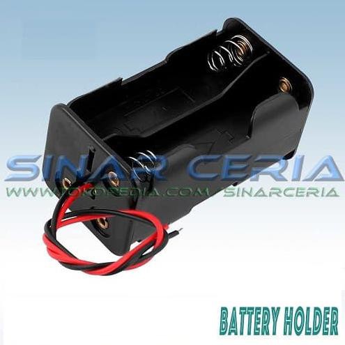 4xAAA 2 Slot Battery Holder Case Box Kotak Baterai AAA Bolak Balik sincer02
