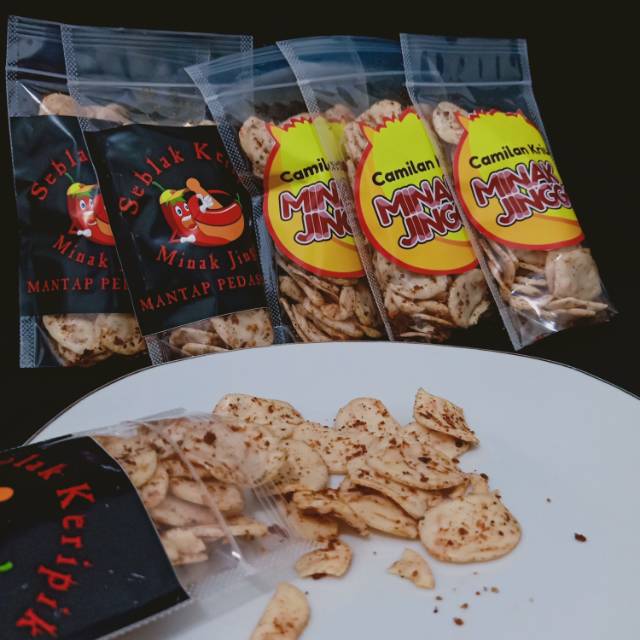 

Kripik seblak minak jinggo