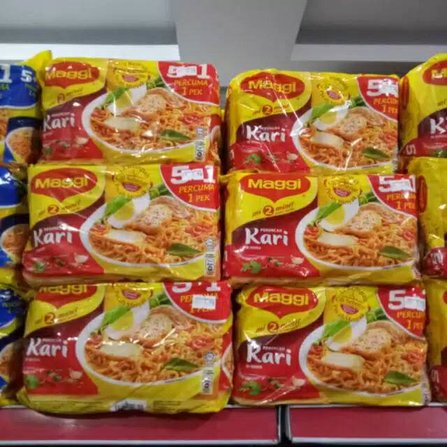 

Maggi Kari MALAYSI 1pack isi 5