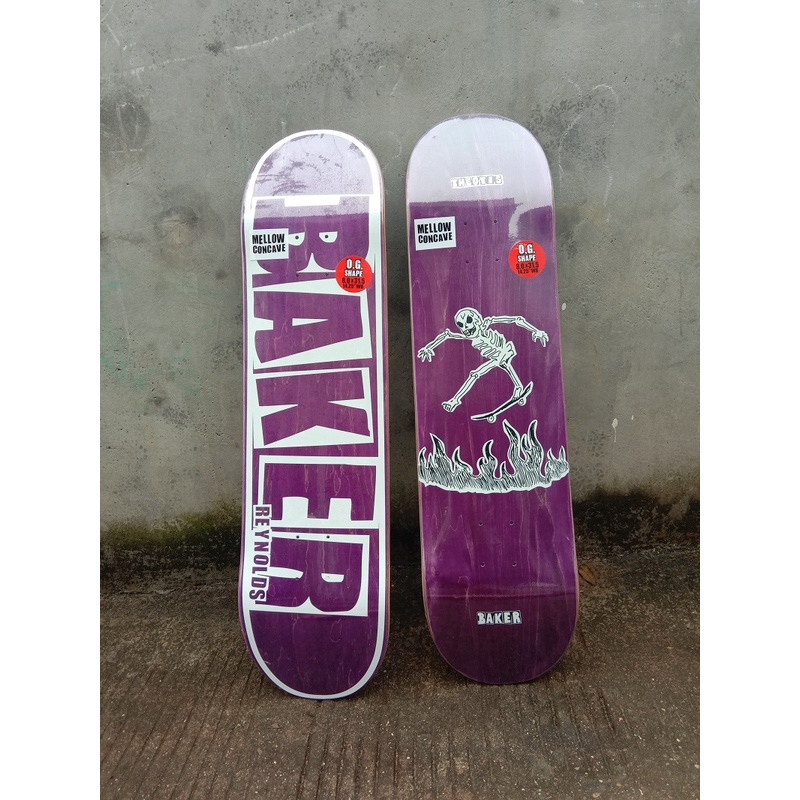 Baker deck skateboard pro 7 plys cananian maples cold press deck 31x8.25 inch Untuk Dewasa