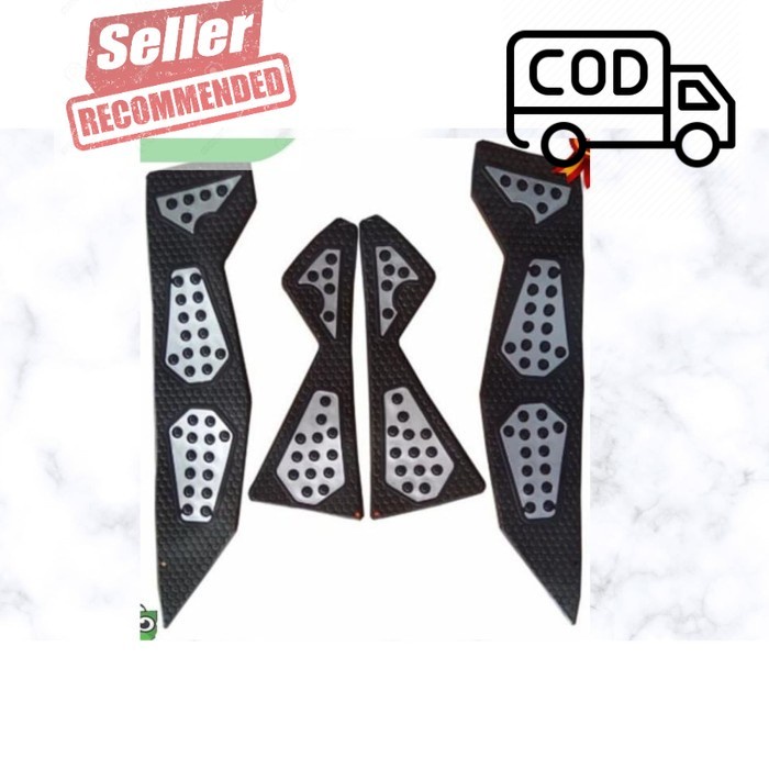 COD Karpet pijakan kaki foot step N-MAX N Max Nmax anti sobek SILVER - Merah