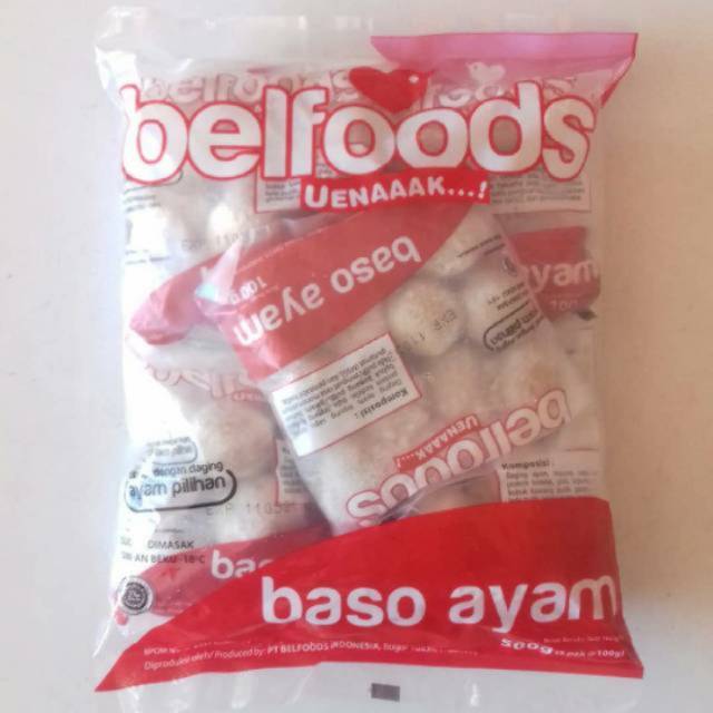 

Belfoods Uenakk baso ayam reguler 500 gram