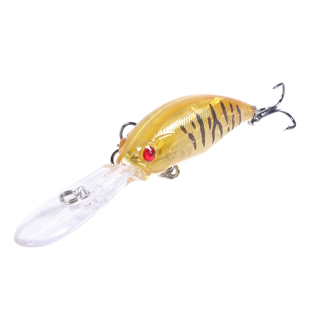 HENGJIA New 6Pcs 10cm/7g Minnow Umpan Pancing Swimbait Ikan Floating Fishing Lures Bass Hard Bait Kail Wobbler