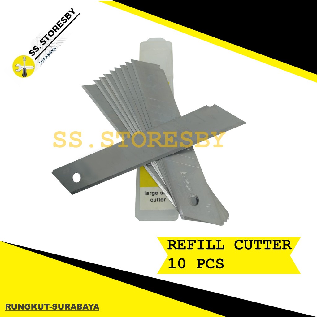 

ISI REFILL REFIL MATA PISAU CUTTER SEREP KATER CUTER BESAR KERTAS KARTON